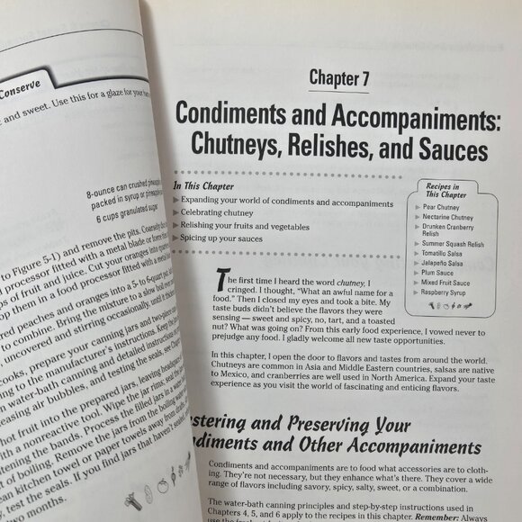 Vintage 2003 Canning and Preserving for Dummies Cookbook Reference Book - Picture 13 of 16